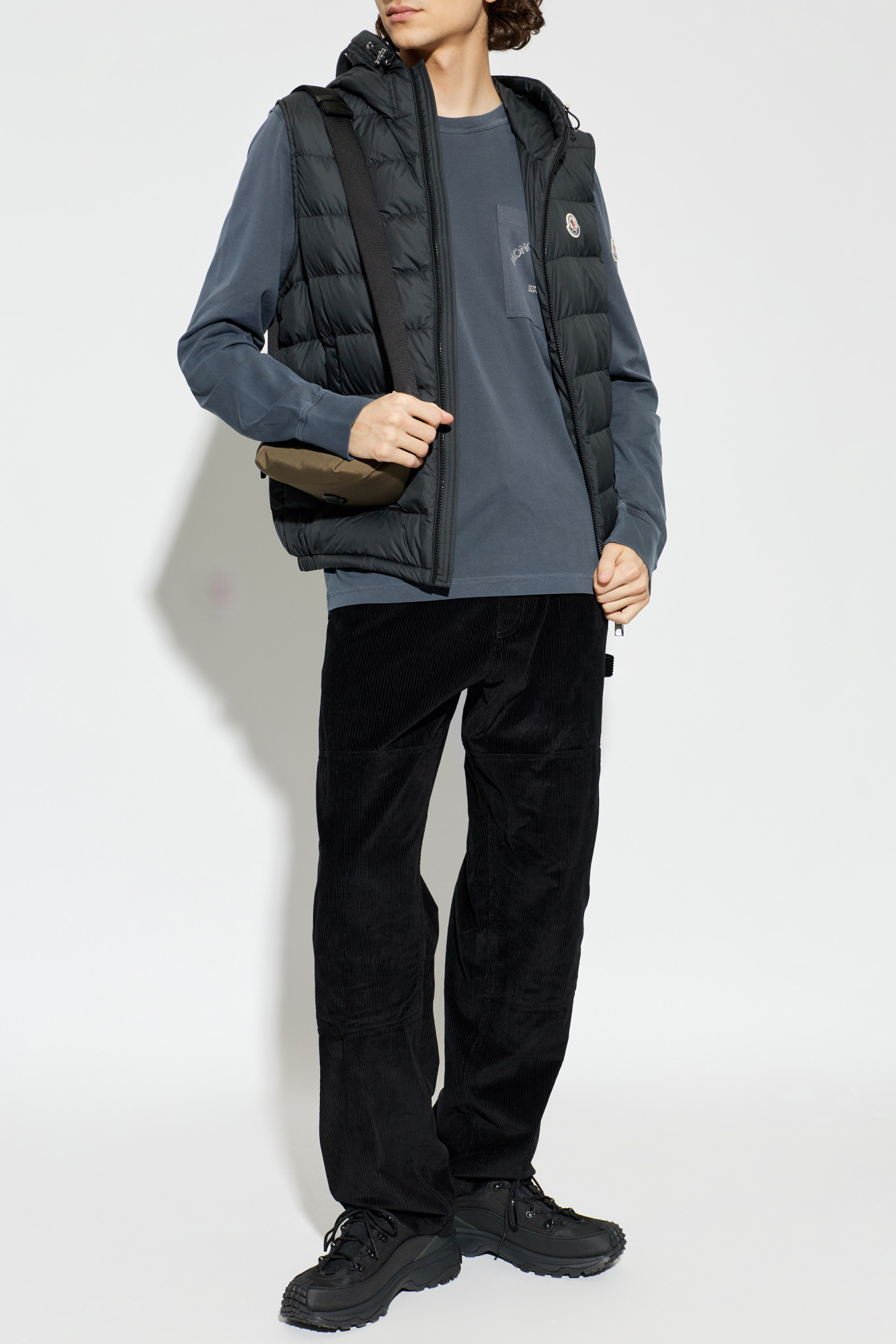 Moncler Quilted vest with hood 'Marseillan' | Men's | Vitkac